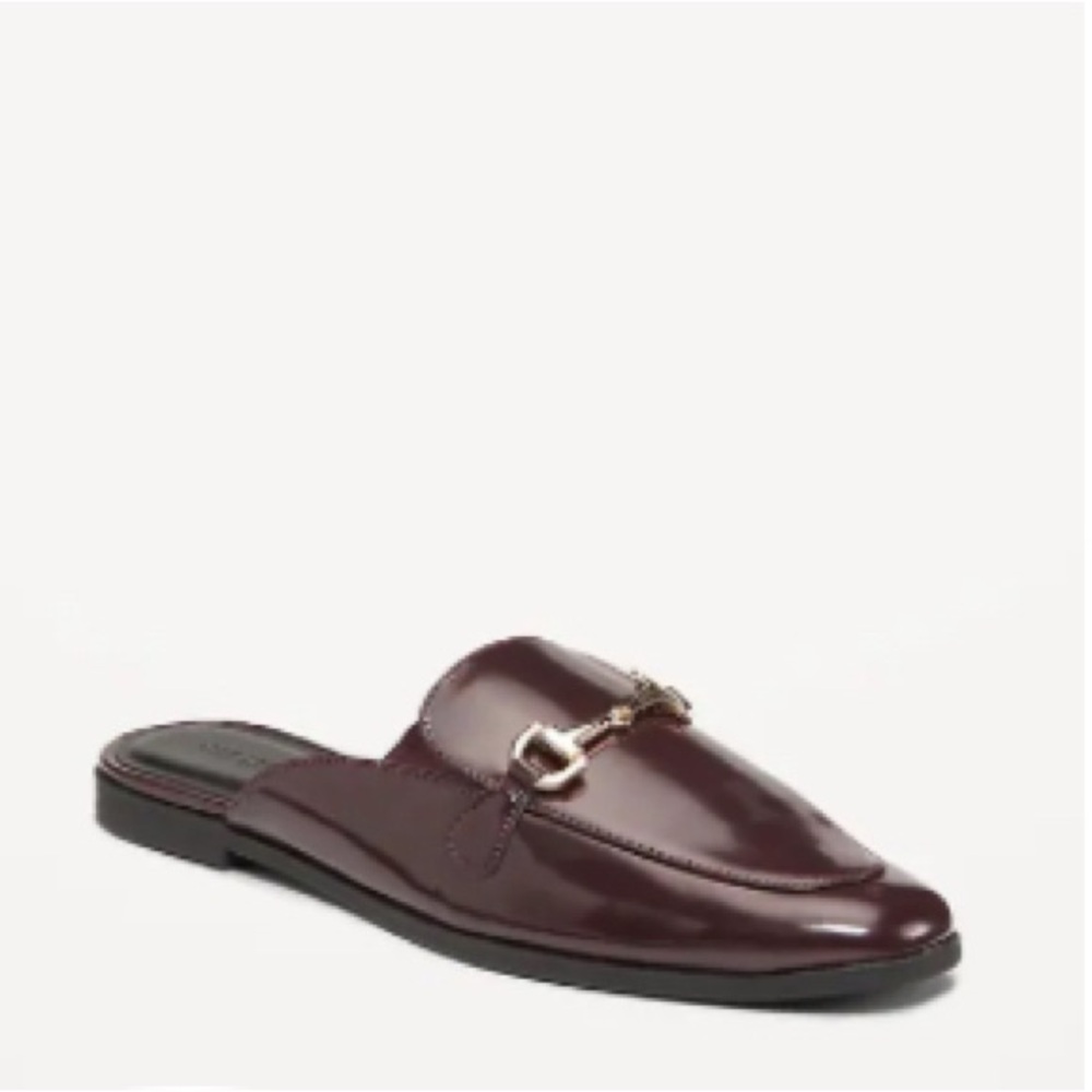 Elegant Burgundy Slip-On Loafers from Old navy